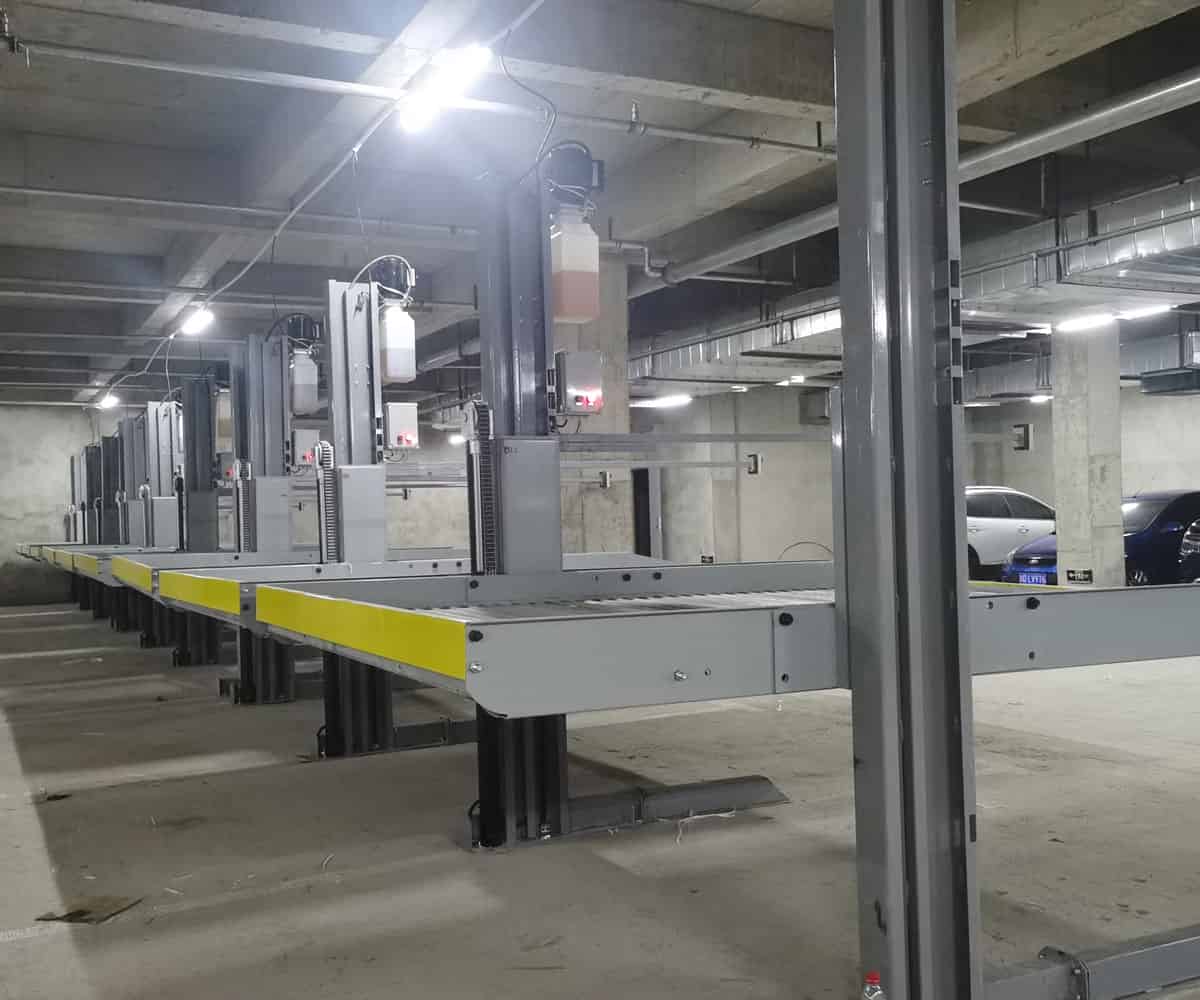 三層升降平移機械立體停車設備出租